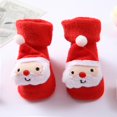 thumbnail image 5 of Actoyo Newborn Infant Toddler Slipper Socks Baby Girls Boys Grips Socks Christmas Socks Kids Fuzzy Home Socks 0-1T Santa Claus, 5 of 9