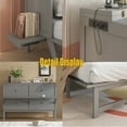 thumbnail image 4 of Bellemave Queen Murphy Bed with Storage & Charging Station, Wood Cabinet Bed with Removable Shelves on Each Side, Murphy Bed Chest Bed Frame for Guest Bedroom, Living Room（Gray）, 4 of 9