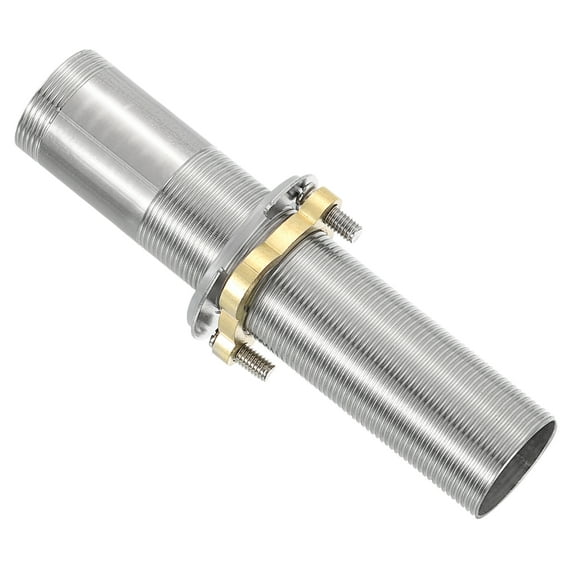 Uxcell Faucet Mount Extension Shank 6"x 1.25" Stainless Steel Pipe Faucet Extension Lengthen Fixed High Foot Faucet Fittings