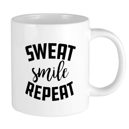 

CafePress - Sweat Smile Repeat - 20 oz Ceramic Mega Mug