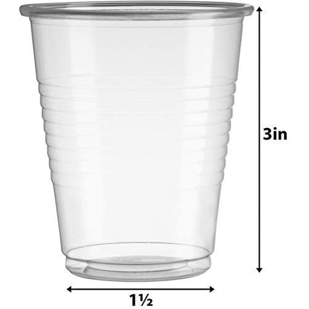 50 verres de dégustation transparents en plastique réutilisable - 5 cl - Jour de Fête - Vaisselle Jetable Eco-Responsable - Vaisselle Jetable
