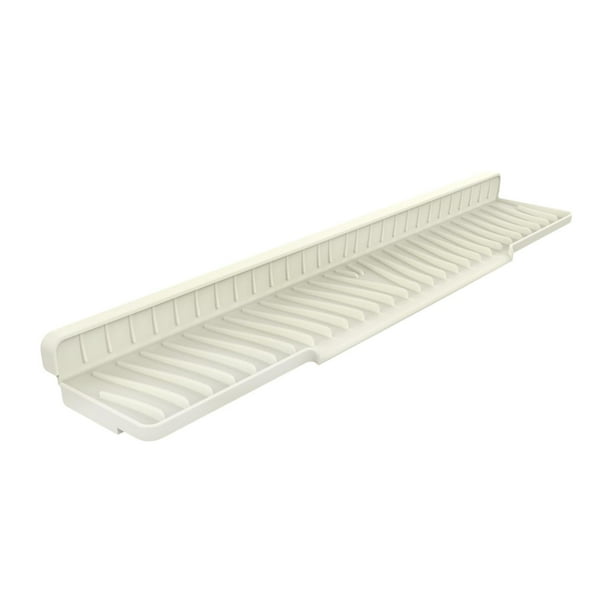 Estera de grifo para fregadero de la cocina, bandeja de receptor de gotas, almohadilla de secado antideslizante reutilizable para la bandeja para la Beige