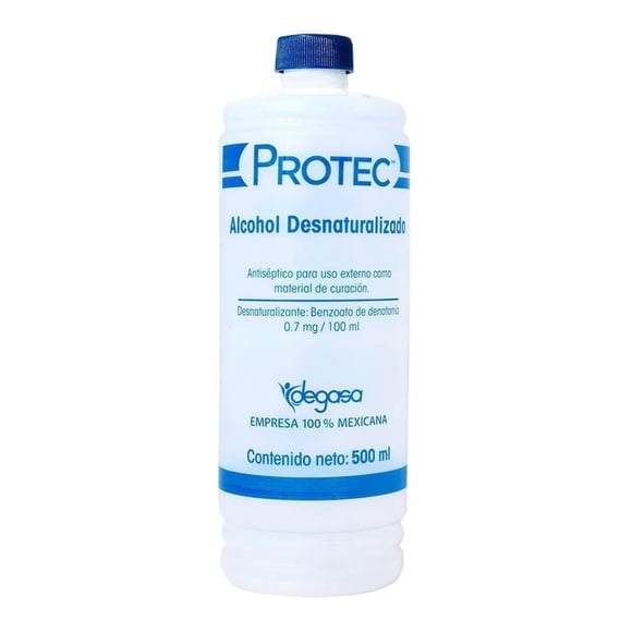 Alcohol Protec 0.7 mg / 100 ml desnaturalizado, 500 ml