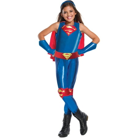 DC Girls Supergirl Child's Costume, Medium (8-10) - Walmart.com