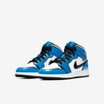 thumbnail image 2 of (GS) Air Jordan 1 Mid SE 'Signal Blue' (2021) BQ6931-402, 2 of 5