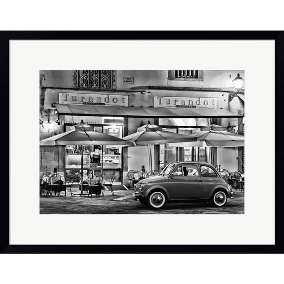 Great Art Now Italian Beauty (BW) by Gasoline Images, Framed Wall Art, 23W x 18H