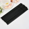 thumbnail image 2 of Pajitas Negras para Beber, Material Flexible Apto para Uso Alimentario, Diseño de 24 Cm de Largo, Sin Olor, Ideales para Bodas, Perfectas para Bebidas, Paquete de 100 Unidades, Suaves y Segu, 2 of 5