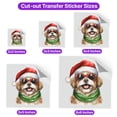 thumbnail image 5 of Hello Winter Shih Tzu Frosty Morning Walk Welcome Snowy Christmas Cutout Transfer Sticker Lion Dog Lover Gifts Transparent Decal Art Decor - 02018, 5 of 5