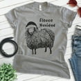thumbnail image 2 of Fleece Navidad T-shirt, Unisex Women's Men's Shirt, Funny Christmas Xmas Feliz Navidad Sheep, Dark Heather Gray, 3X-Large, 2 of 6