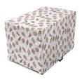 thumbnail image 1 of Nautical Dog Crate Cover, Repetitive Sun Symbols Mollusk and Sea Shells Print on Plain Backdrop, Easy to Use Pet Kennel Cover for Dogs, 35" x 23" x 27", White Beige Dried Rose, by Ambesonne, 1 of 6