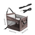 thumbnail image 3 of EGNMCR Car Dog Booster Seat With Safety Tether Pet Car Seat For Dogs Cats Seat With Washable Cover Non Slide Car Seat For Dog Dog Car Seat For Sedan SUV Polyester pets seat, 3 of 6