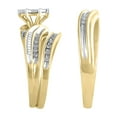 thumbnail image 4 of 1/4 Ct His & Hers Forever Bride Diamond Trio Set of Bridal Ring & Mens Wedding Band 10K Yellow Gold, 4 of 5