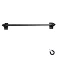 thumbnail image 2 of Versailles Magnetic Super Hold Steel Heavy Duty Curtain Rod Set for Windows 15" - 28" Graphite, 2 of 3