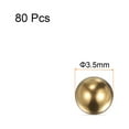 thumbnail image 2 of Unique Bargains Billes de Roulement en Laiton Massif de Précision 3,5 mm pour Décoration de Roulements et Valves, Lot de 80, 2 of 5