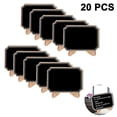 thumbnail image 2 of 20 Pack Mini Chalkboards Signs With Liquid Chalk Marker, Small Wooden Chalkboard Labels With Support Easels, Place Cards Food Signs Blackboards Compat, 2 of 5