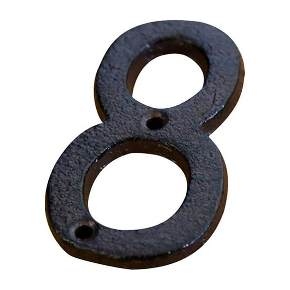 DefiDgd 3inch Alloy Address Number Floating House Number for Outside Door Top,Modern House Numbers,Garden Door Mailbox Decor Number with Mounting Hardware(Number8)