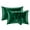 Green, variant on 2 PCS Satin Pillow Case Soft Breathable Smooth Silk Pillow Cover Give You Soft Care 20.08*30 "(Dark Green)
