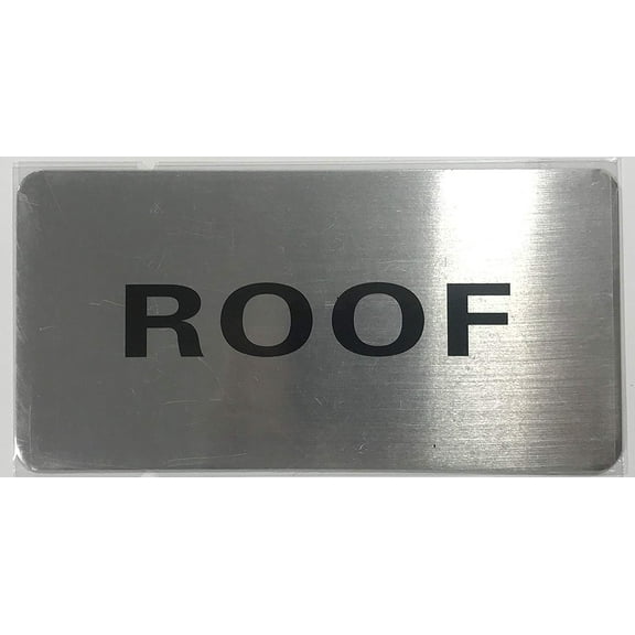 ROOF SIGN (BRUSH ALUMINIUM, 4X8)-The Mont argent line.
