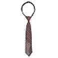 thumbnail image 3 of Spring Notion Boys' Pre-tied Woven Zipper Tie Medium Burgundy Diamonds, 3 of 4