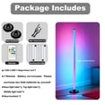 thumbnail image 3 of Ledagic Led Corner Floor Lamp USB Powered, IC+RGBW Music Sync Color Changing Led Lamp with App & Remote Control, Timer Setting, Standing Lamps for Li, 3 of 7