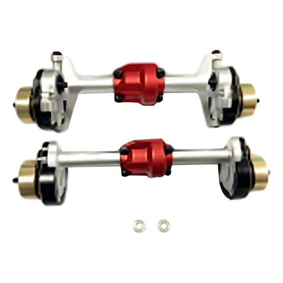 Xingzhi 2x Alloy CR18P Portal Axles For Hobby Plus 1/18 CR18P Rock Van Trail Precision Silver 1Set