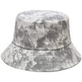 thumbnail image 3 of CoCopeaunts Tie Dye Bucket Hat Women Marble Texturing Fisherman Hat Students Summer Sun Protection Foldable Couples Basin Hat, 3 of 8