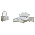 thumbnail image 3 of Coaster Company Evangeline 4-Piece Glam Upholstered Queen Bedroom Set, Silver, 3 of 3