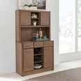 thumbnail image 4 of Homestyles Big Sur Wood Buffet with Hutch in Brown, 4 of 11