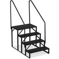 thumbnail image 1 of 2 Step RV Stairs, RV Steps with Handrail & Anti-Slip Panel - 660lb Capacity Portable Alloy Steel Ladder for Easy Access to RVs, Hot Tubs, and Travel Trailers, 1 of 9