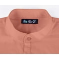 thumbnail image 6 of Atasi Indian Mens Henley Shirt Long Sleeve Casual Mandarin Collar Short Kurta, 6 of 7