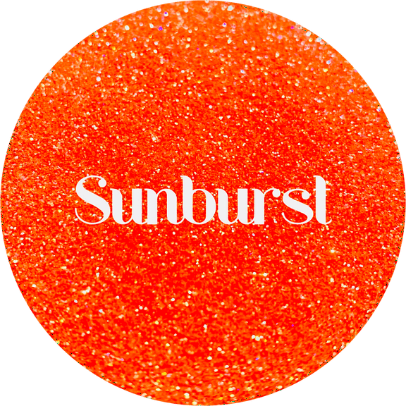 Glitter Heart Co. - High Quality Polyester Glitter - 2oz Bottle - Sunburst - Iridescent Neon Orange Fine