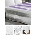 thumbnail image 5 of King Size Flat Sheet Only, Purple Gray Soft Brushed Microfiber Bed Sheets, Vintage Country Abstract Gradient Aesthetic Hotel Quality Breathable Bedding Top Sheet, Easy Care, 105"x98", 5 of 9