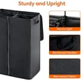 thumbnail image 4 of Lifewit 160L Double Laundry Hamper with Lid and Removable Laundry Bags, Divided Laundry Basket with Handles, Large Separated Clothes Basket for Bedroom, Bathroom, College Dorm, Laundry Sorting, Black, 4 of 7