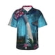 thumbnail image 4 of Camisa hawaiana divertida para hombre, con estampado de hojas de ginkgo y hongos, de manga corta, con botones, para playa, ropa informal de calle para niños y mujeres, 4 of 5