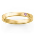 thumbnail image 3 of Stackable Birthstone Ring with Engraving - Amethyst (February), 3 of 7