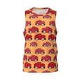 thumbnail image 2 of Easygdp Red Cars Men's Mesh Basketball Jersey Quick Drying Sleeveless Shirts Fitted Muscle Tank Tops Sport Round Neck T-Shirt - Small, 2 of 9