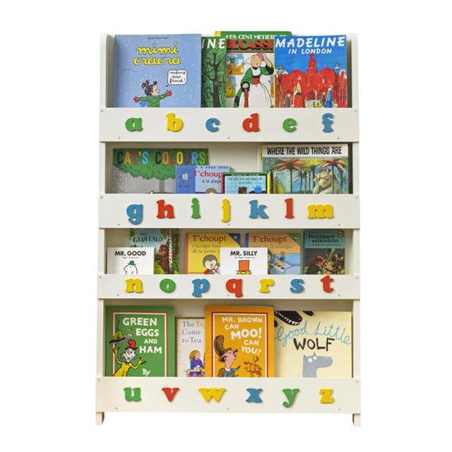 Paperflow USA BC-SWLCR The Tidy Books Kids Bookshelf, Ivory