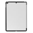 thumbnail image 2 of Funda de cuero con tapa horizontal y textura Custer para iPad 9.7 (2018) y iPad 9.7 (2017), con tres pliegues y función de suspensión/activación (negra), 2 of 5