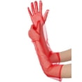 thumbnail image 5 of INSPIRE CHIC Women's Tulle Long Opera Gloves Full Finger Mesh Sheer Glove for Evening Wedding Red M, 5 of 6