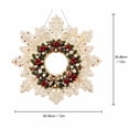 thumbnail image 3 of Christmas Pearl Diamond Painting Suncatcher Kit, DIY Craft, Acrylic Snowflake Shape Board with Lace Edge, 3D Mixed-Sized Pearl Beads Craft, 3 of 7