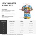 thumbnail image 4 of Honeii Rainbow Animals on Noah's Ark Print Women's Classic V-Neck T-Shirt,Womens Fashion Tops,Stylish Everyday Top for Women, Casual Summer Spring Outfits Clothes-X-Large, 4 of 5