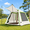 Green，3-4 person, variant on LAUSAINT HOME Inflatable Family Tent – Spacious 8–10 Person Cabin with Skylight & Stove Jack, Waterproof Oxford, Pump Included for Easy Setup – Perfect for Luxury Glamping, Khaki.
