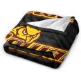 thumbnail image 2 of Rowan University Fleece Blanket, Very Soft Microfiber Flannel Blanket for Couch Warm and Cozy for All Seasons, Black, 2 of 6