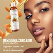 Sweet Almond Oil 2 oz Cold Pressed Carrier 100% Pure Natural For Skin, Body, Face, and Hair Growth Moisturizer. Great For Creams, Lotions, Lip balm and Soap Making