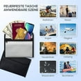 thumbnail image 4 of Fireproof Waterproof Document Bag Secret File Protect Pouch Cash Safe Box, 4 of 6