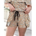 thumbnail image 4 of a.Jesdani Women Plus Size One piece Swimsuits Tummy Control Two Piece Bathing Suit Off Shoulder Ruffled Flounce Swimdress with Shorts Orange 1X, 4 of 12