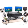 thumbnail image 4 of Flexpro Power 36 Inch Electric Standing Desk - Electric Height Adjustable Stand up Desk by Award Winning Stand Steady - Holds 2 Monitors (Black) (36"), 4 of 9