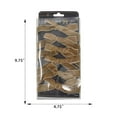 thumbnail image 5 of FRAÎCHE Christmas 6 Count Velvet Bow Set, Brown, 5 of 5