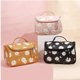 thumbnail image 4 of Travel Makeup Bag Toiletry Bag Cosmetic Case Organizer Portable Storage Bag Waterproof,Black, 4 of 4