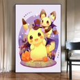 thumbnail image 3 of Figuras de anime de Pokémon Japón Valorant Pikachu Charizard periféricos lienzo decoración de pared impresión carteles de anime pintura regalo para el hogar, 3 of 5